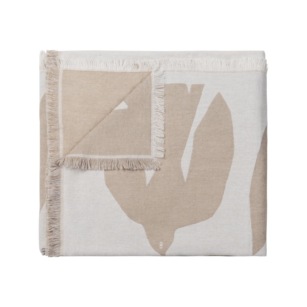 Early bird wool blanket 130x170 cm Sand – image 1
