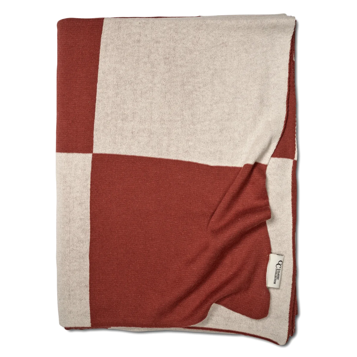 Classic Collection Square throw 130x170 cm Dark Brown – image 2