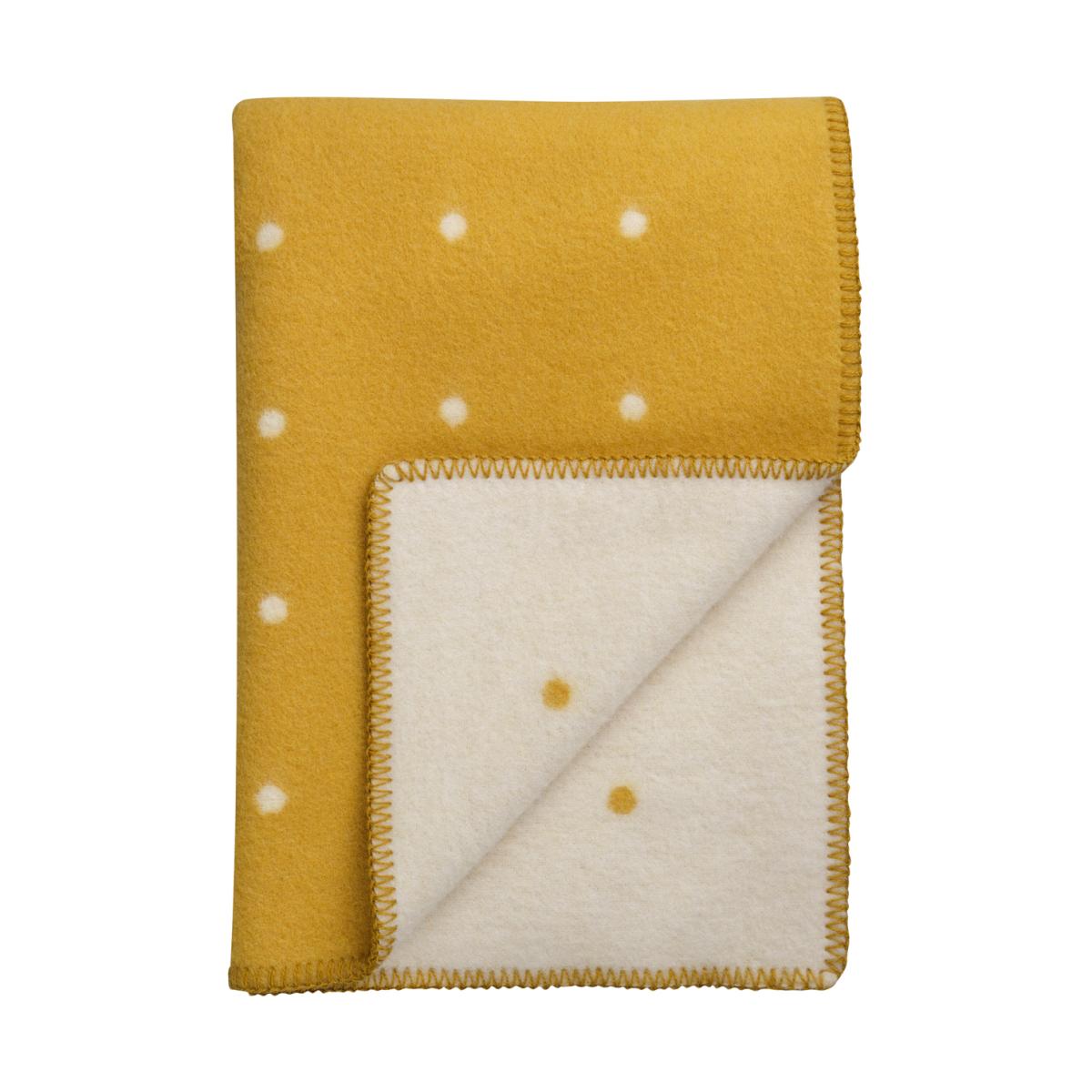 Røros Tweed Pastille blanket 135x200 cm Sun yellow – image 2
