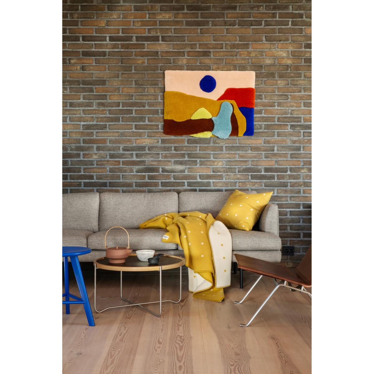 Røros Tweed Pastille blanket 135x200 cm Sun yellow – image 3