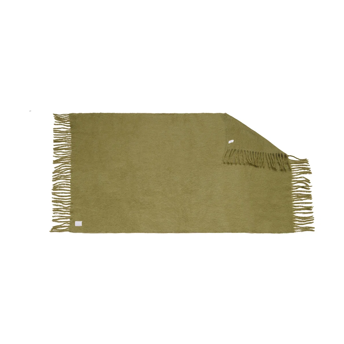 Scandi Living Dune mohair throw 130x170 cm Olive – image 3