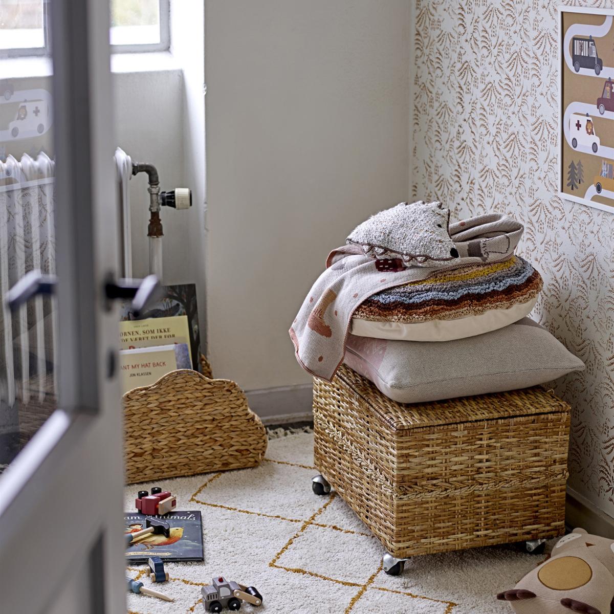 Bloomingville cotton throw mushrooms 81x97 cm nature – image 2