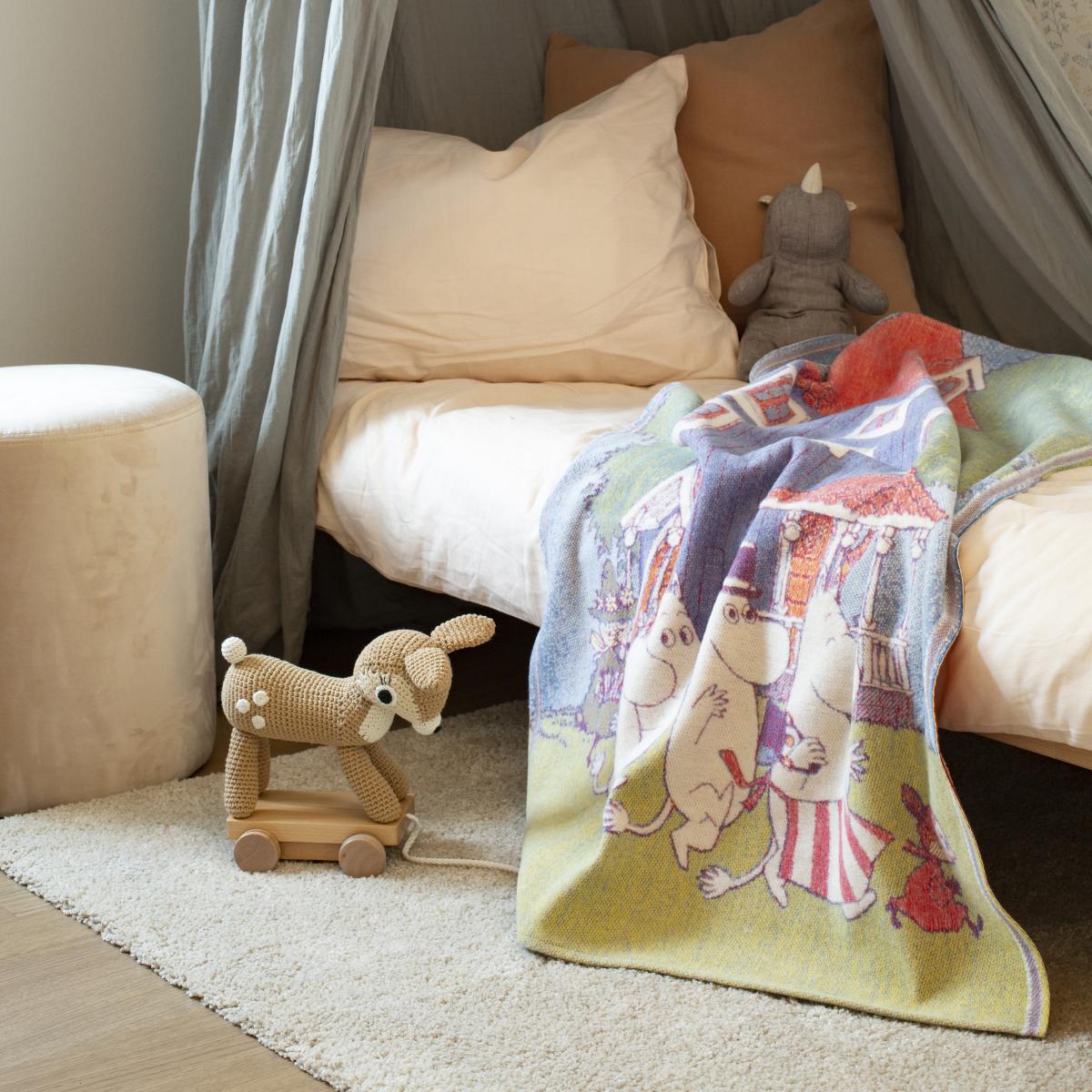 Mumin childrens blanket 72x105 cm moomin house – image 2
