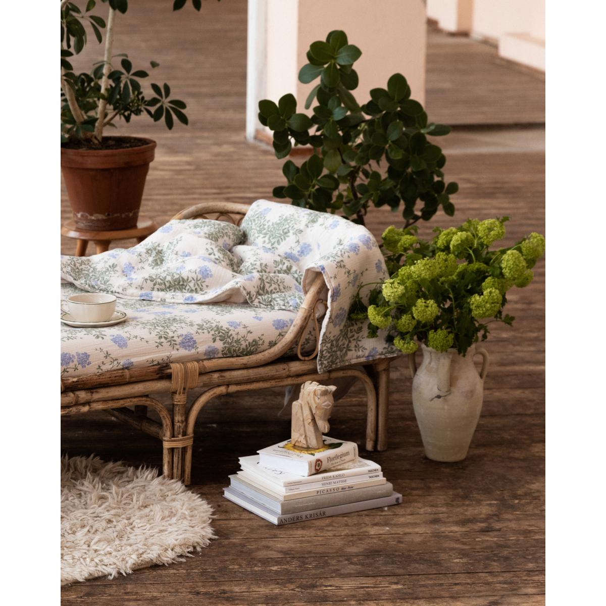 Garbo&Friends Plumbago Muslin padded blanket 100x140 cm – image 4