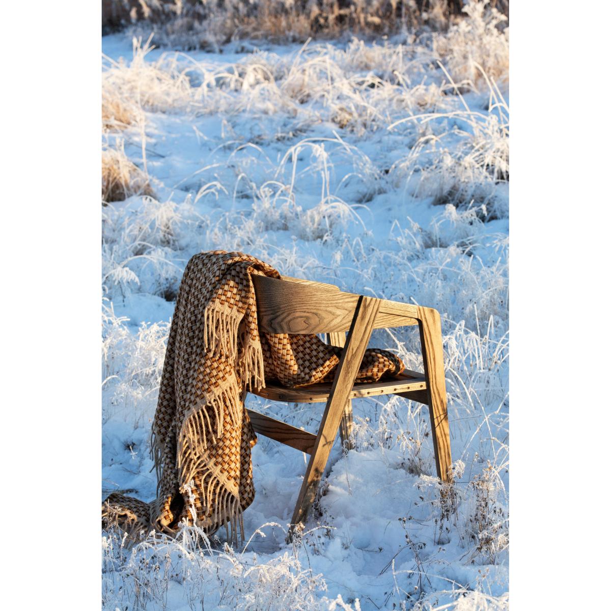 Røros Tweed Isak throw 150x210 cm Chestnut – image 8
