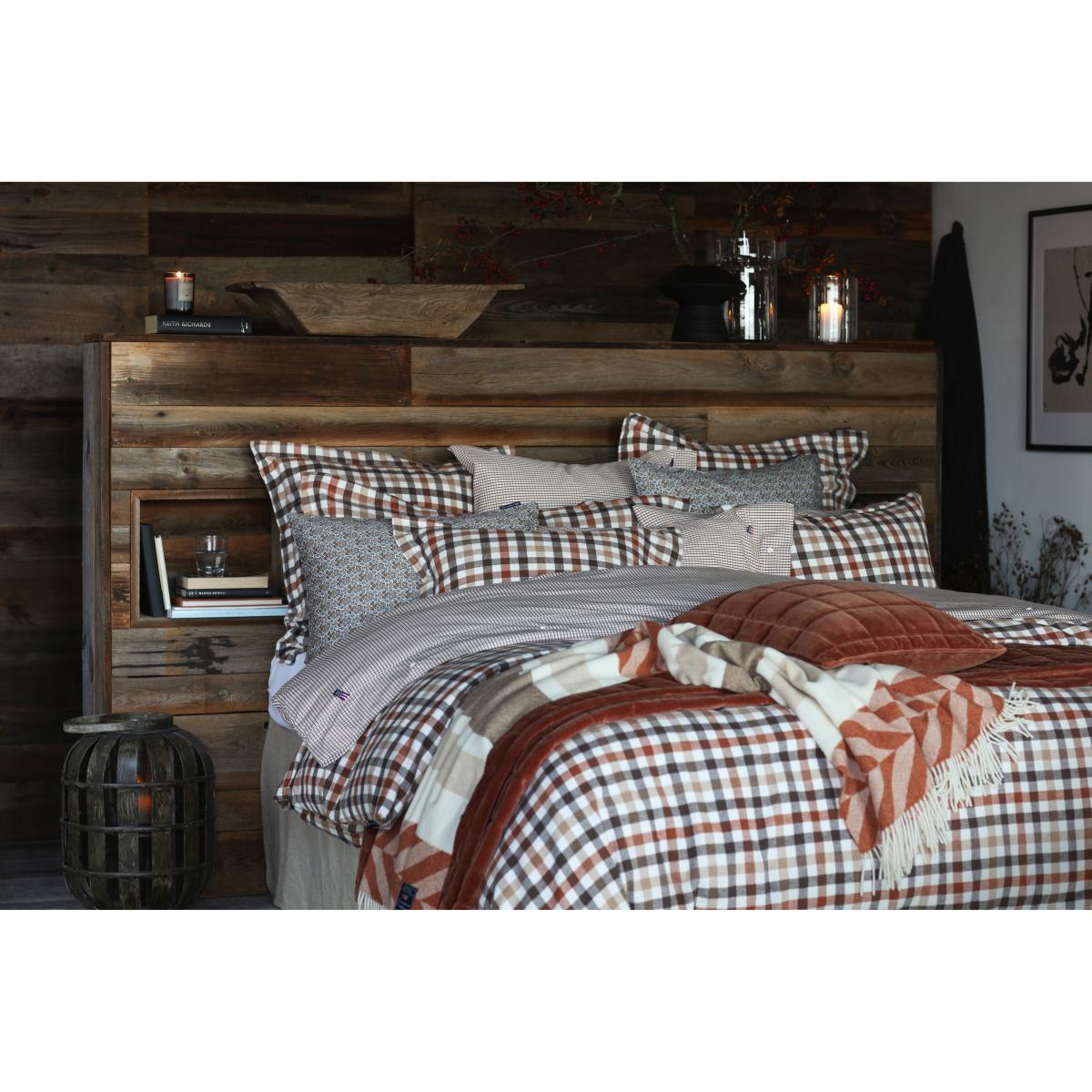 Lexington Herringbone Striped Recycled Wool throw 130x170 cm Copper-brown – image 4