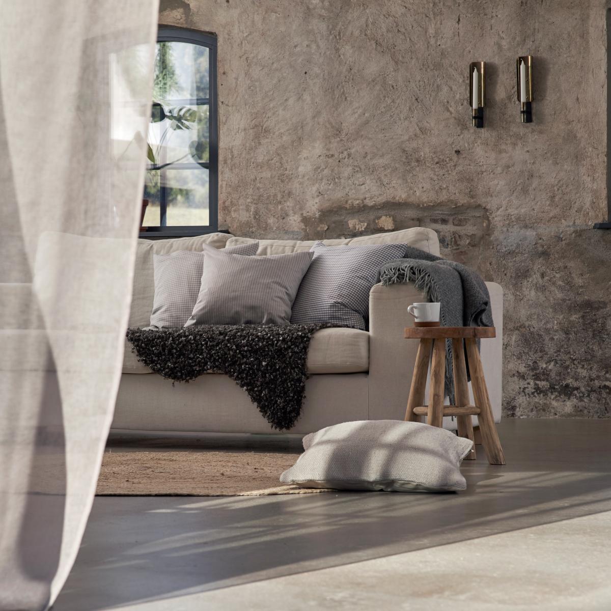 Boel & Jan Walter wool throw 120x150 cm Grey – image 2