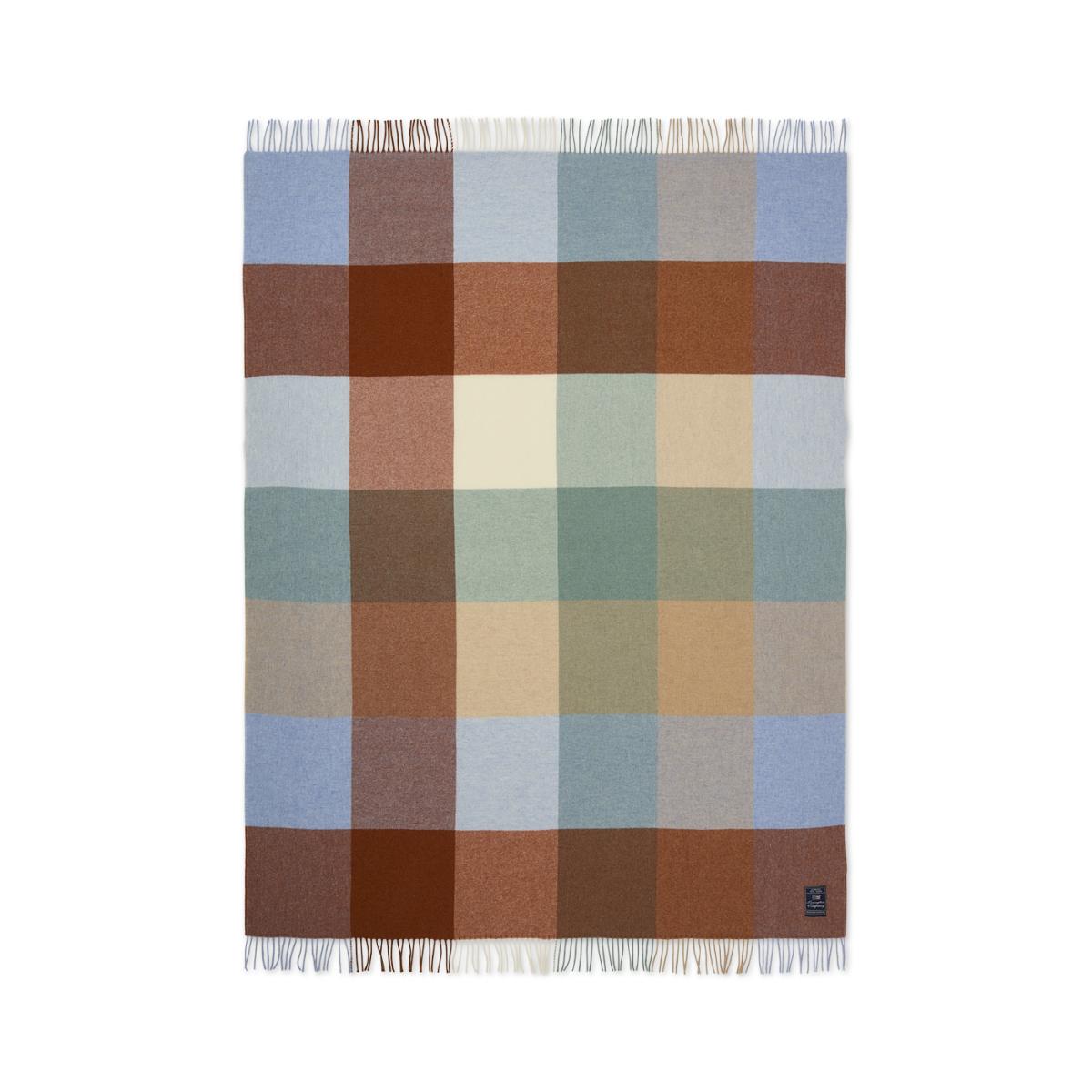 Lexington Checked Recycled Wool throw 130x170 cm Multi – image 2