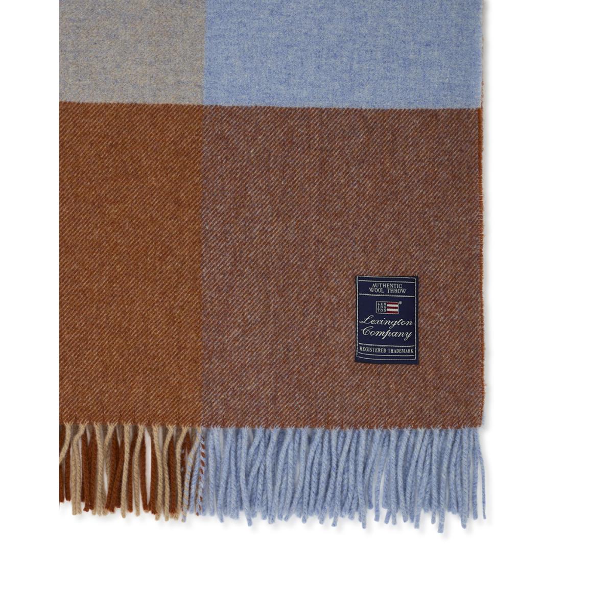 Lexington Checked Recycled Wool throw 130x170 cm Multi – image 3