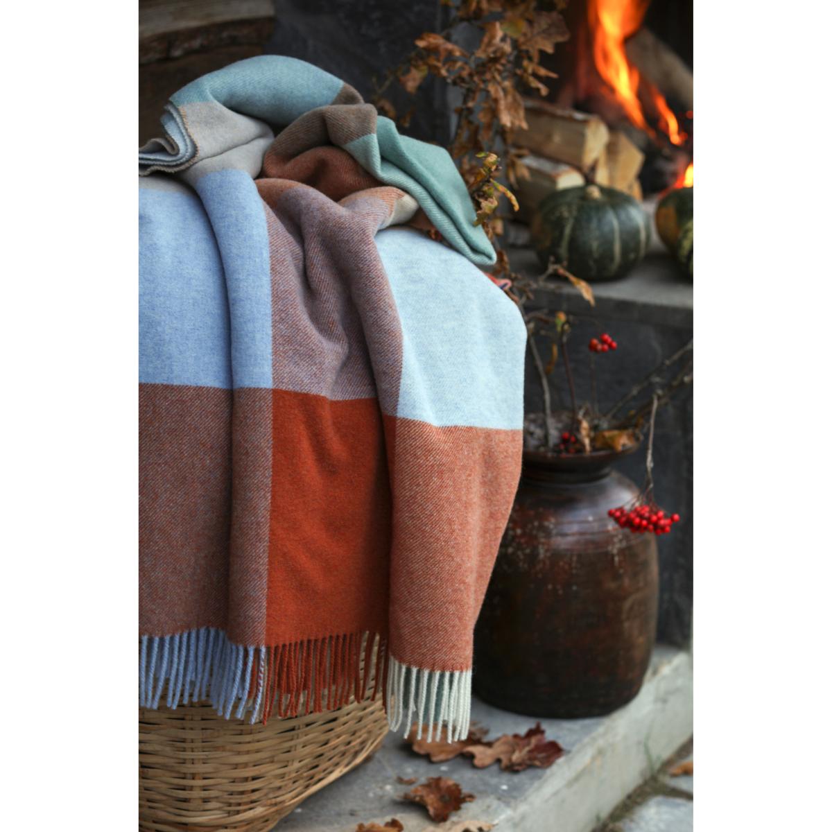 Lexington Checked Recycled Wool throw 130x170 cm Multi – image 6