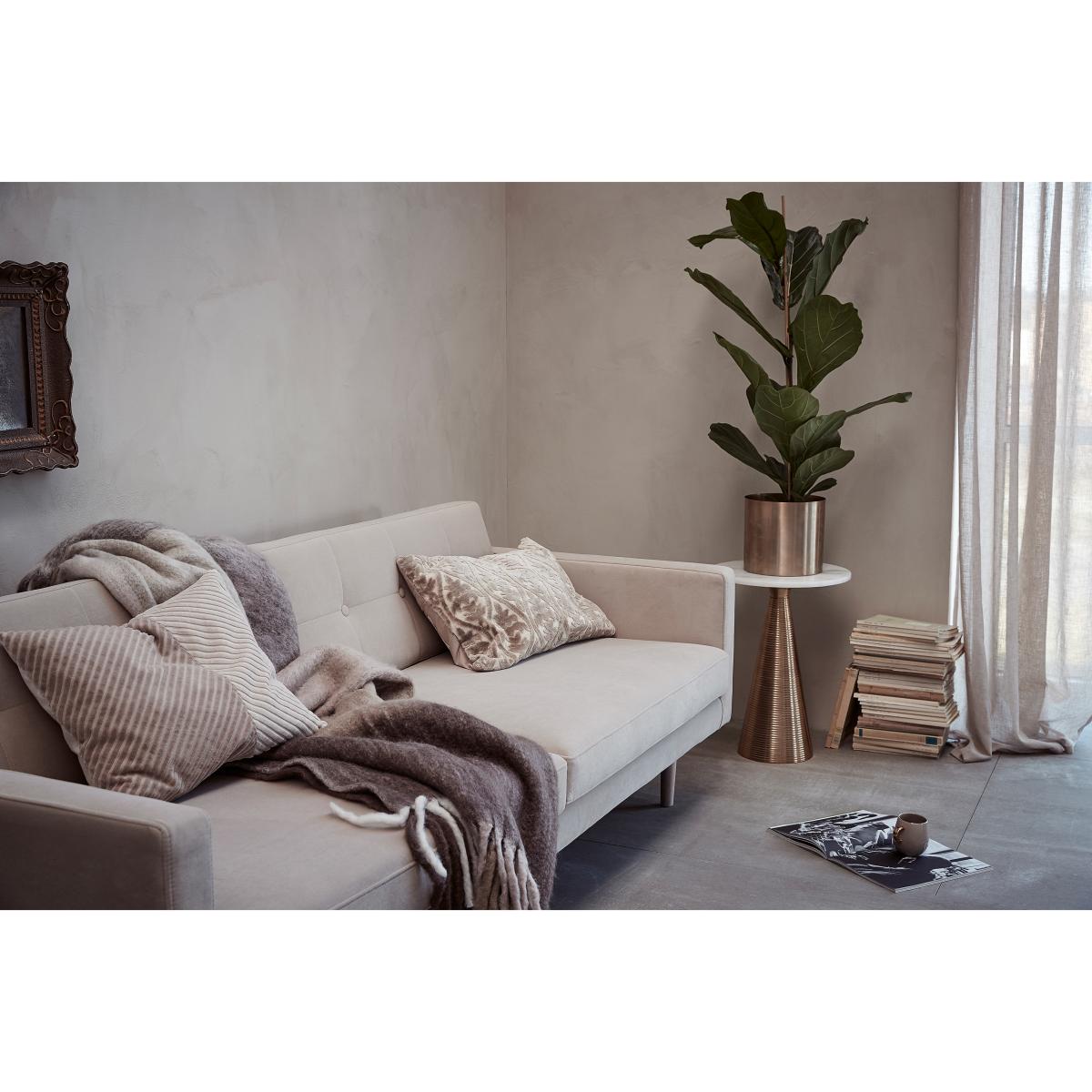 Friola throw 170x130 cm Bark-off white – image 2