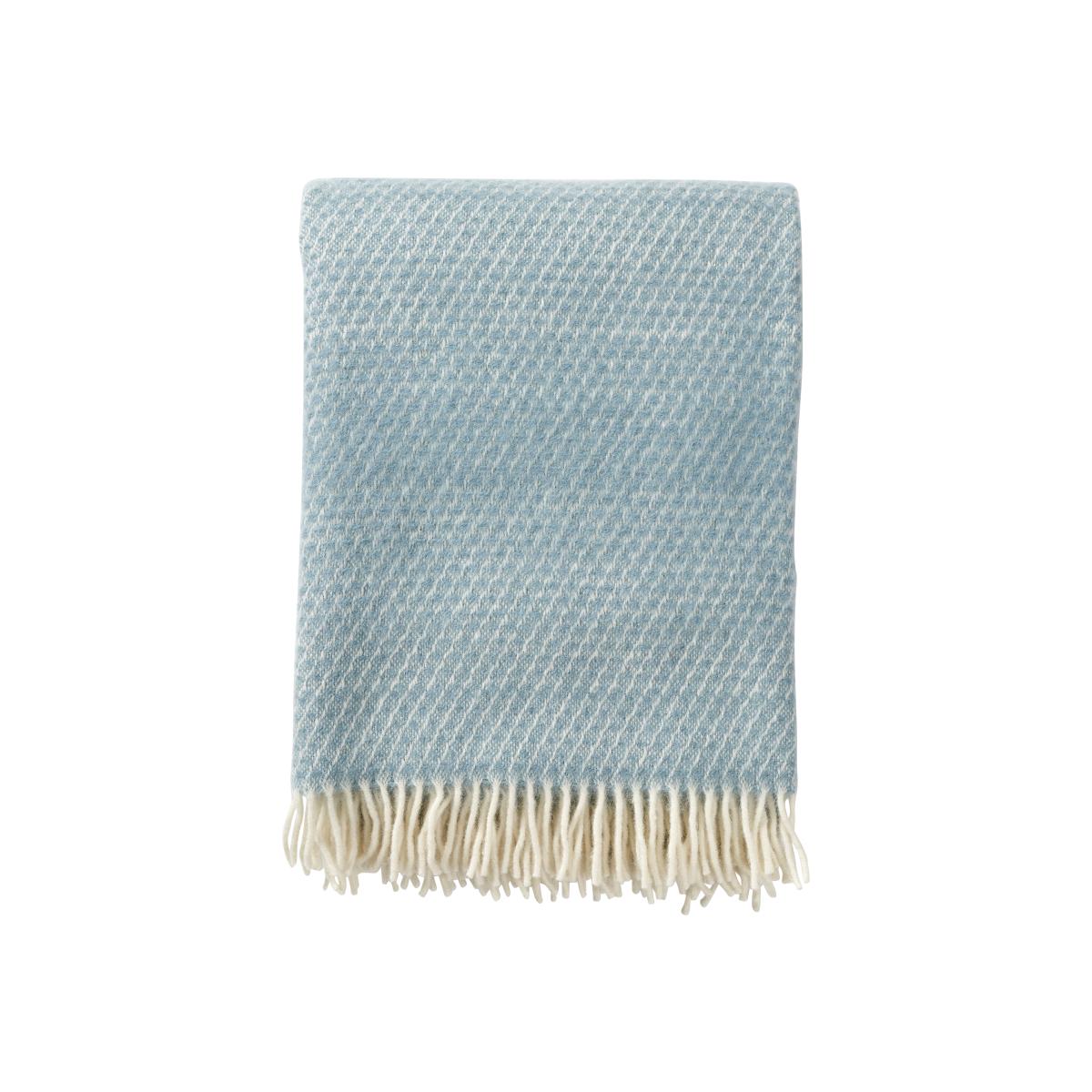 Fade wool throw Dusty blue – image 1
