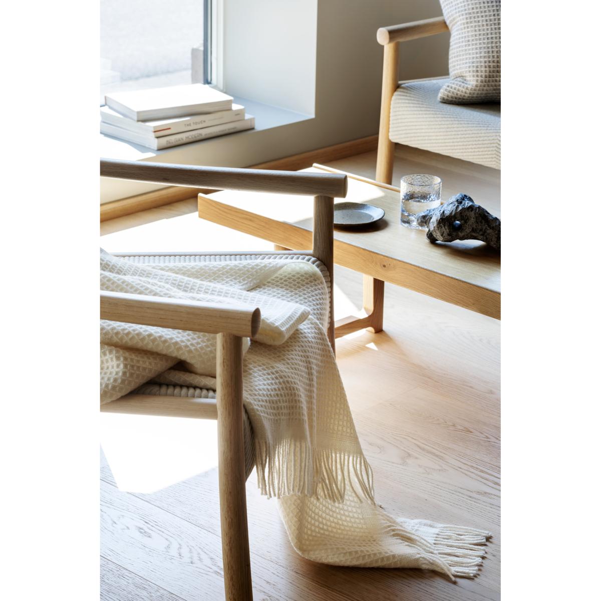 Røros Tweed Vega throw 150x210 cm Natural – image 6