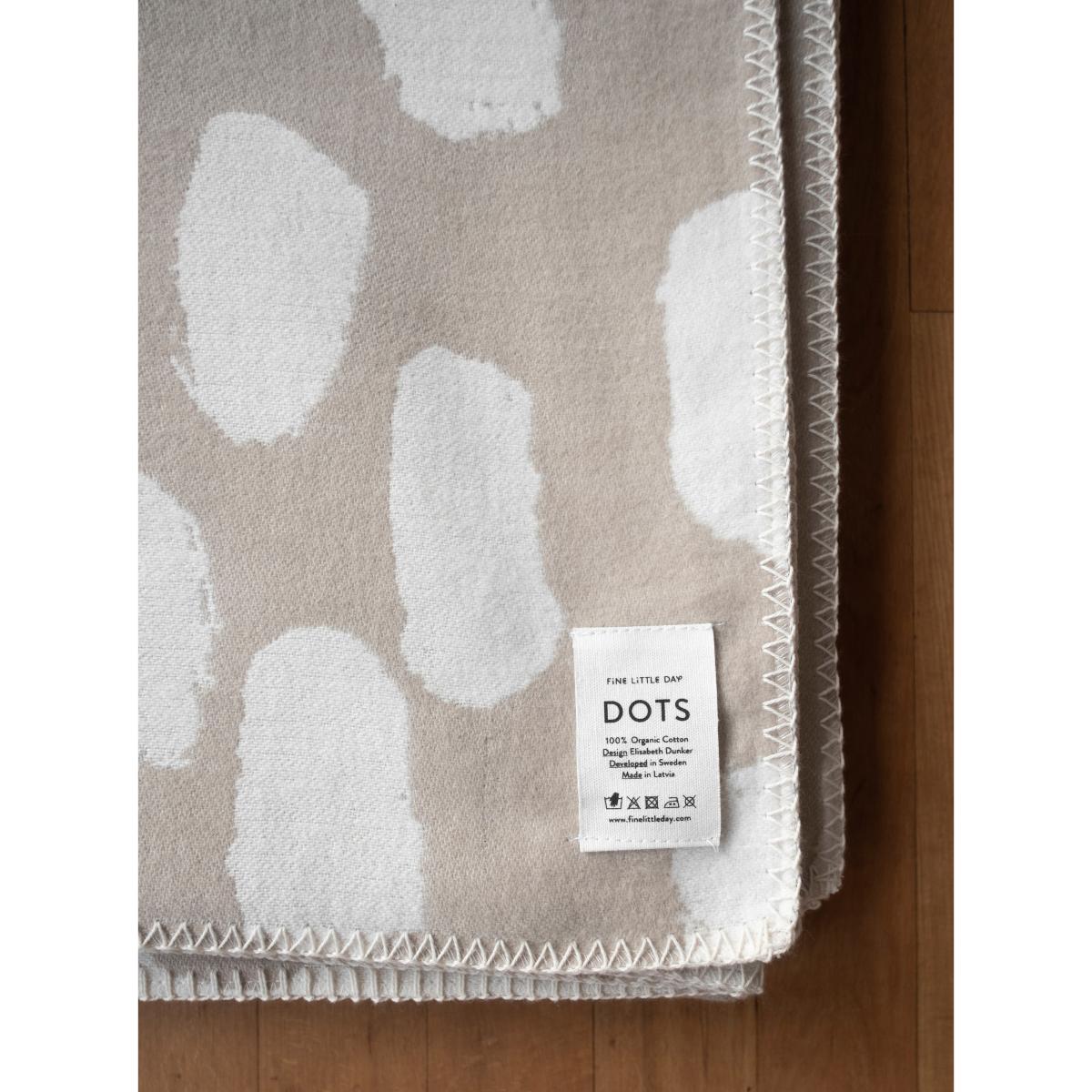 Dots throw 140x180 cm Beige – image 2