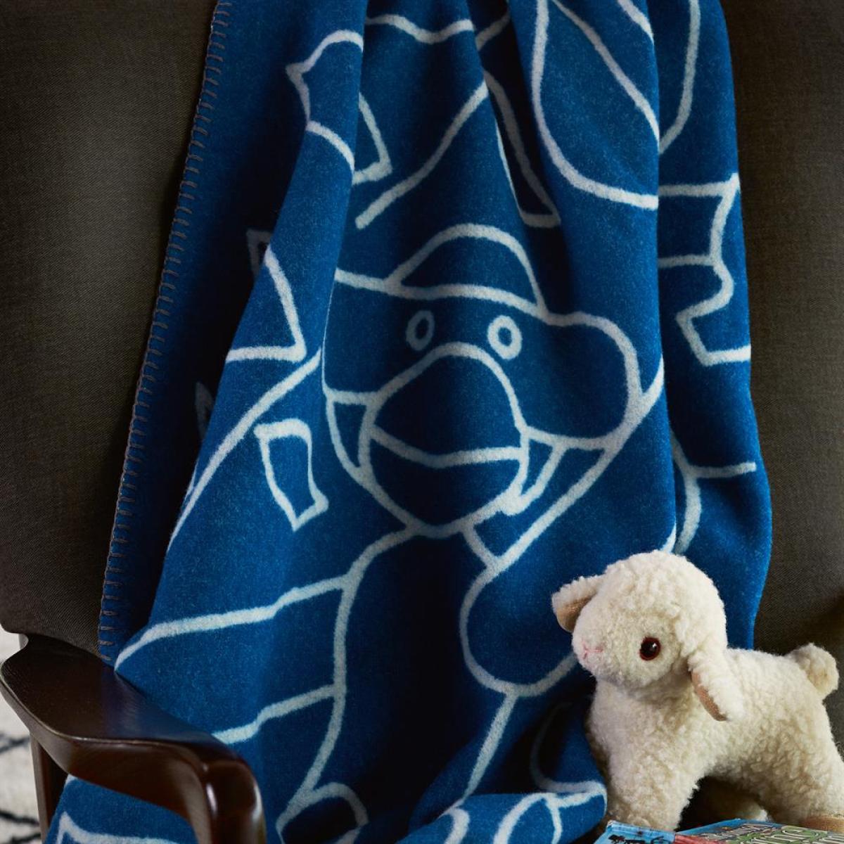 Kay Bojesen throw blue – image 3