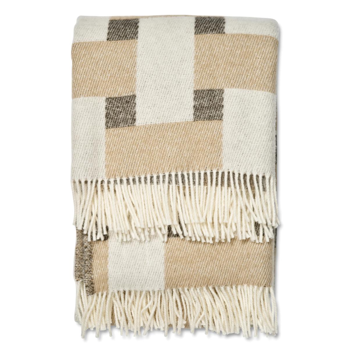 Classic Collection Weave throw 130x180 cm Beige – image 2