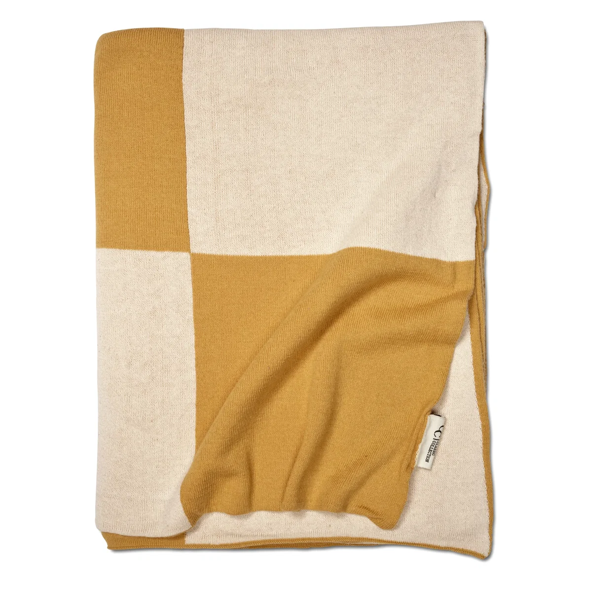 Classic Collection Square throw 130x170 cm Yellow – image 2