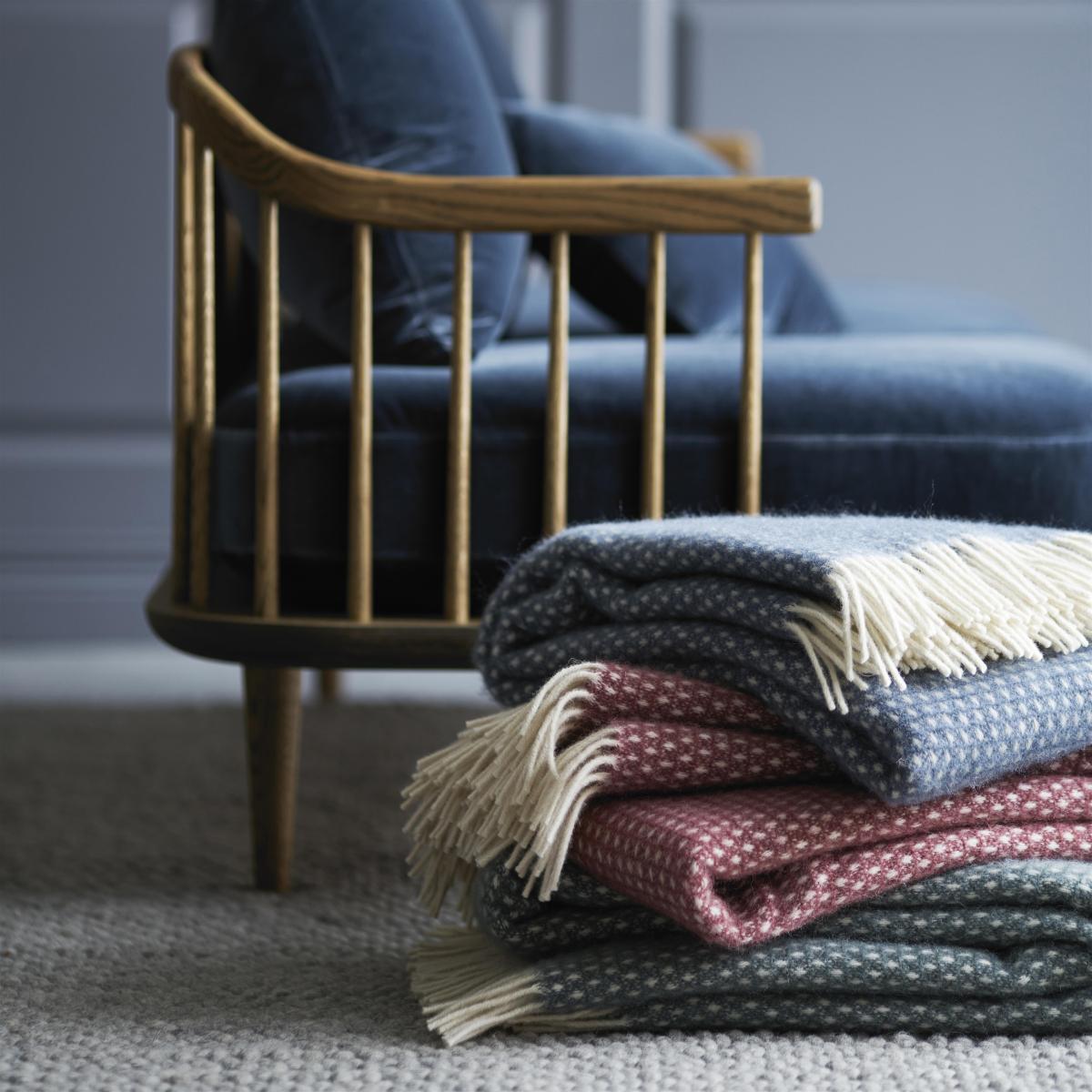 Knut wool plaid rust red – image 2