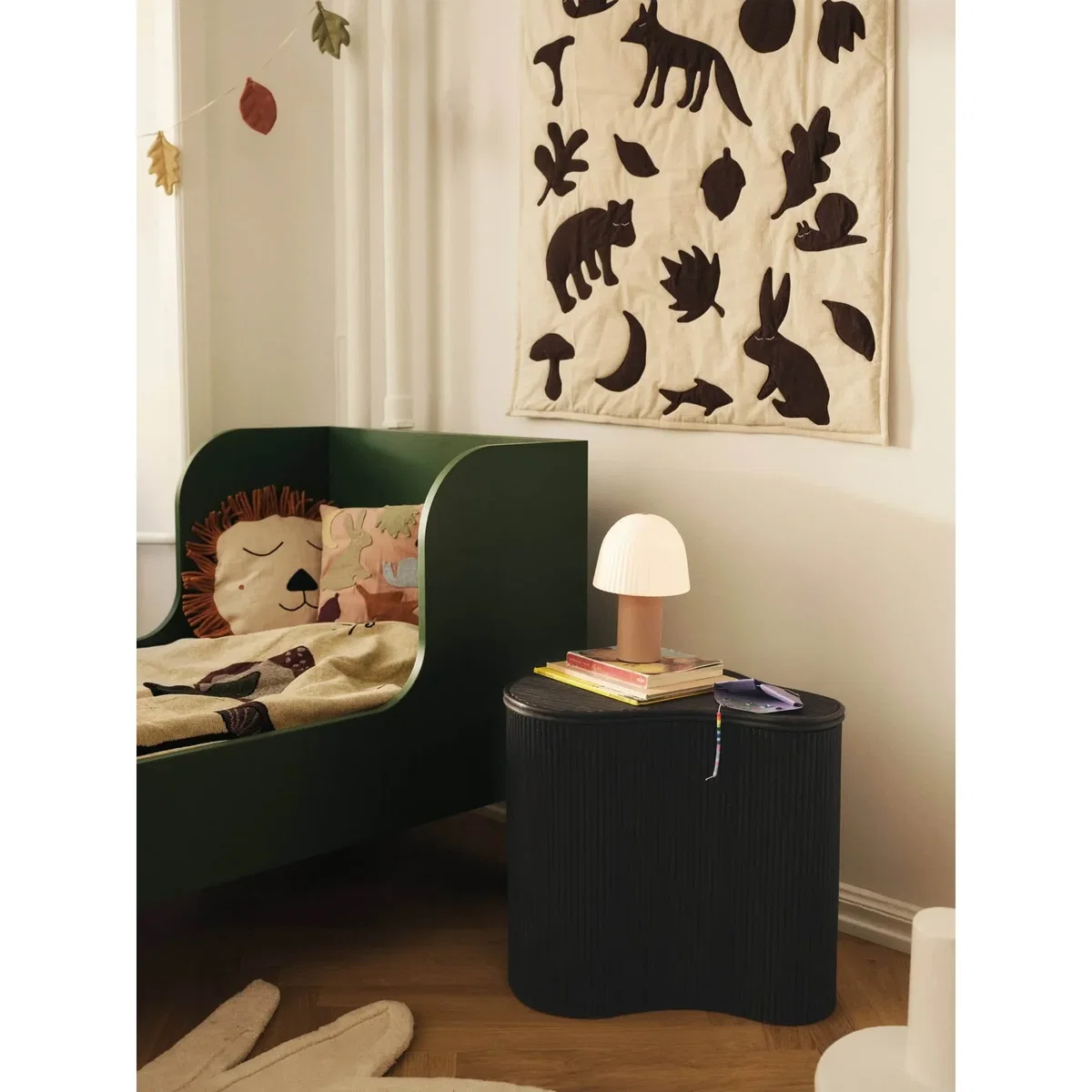 Ferm Living Lunden blanket Off-white-dark chocolate 80x110 cm – image 3