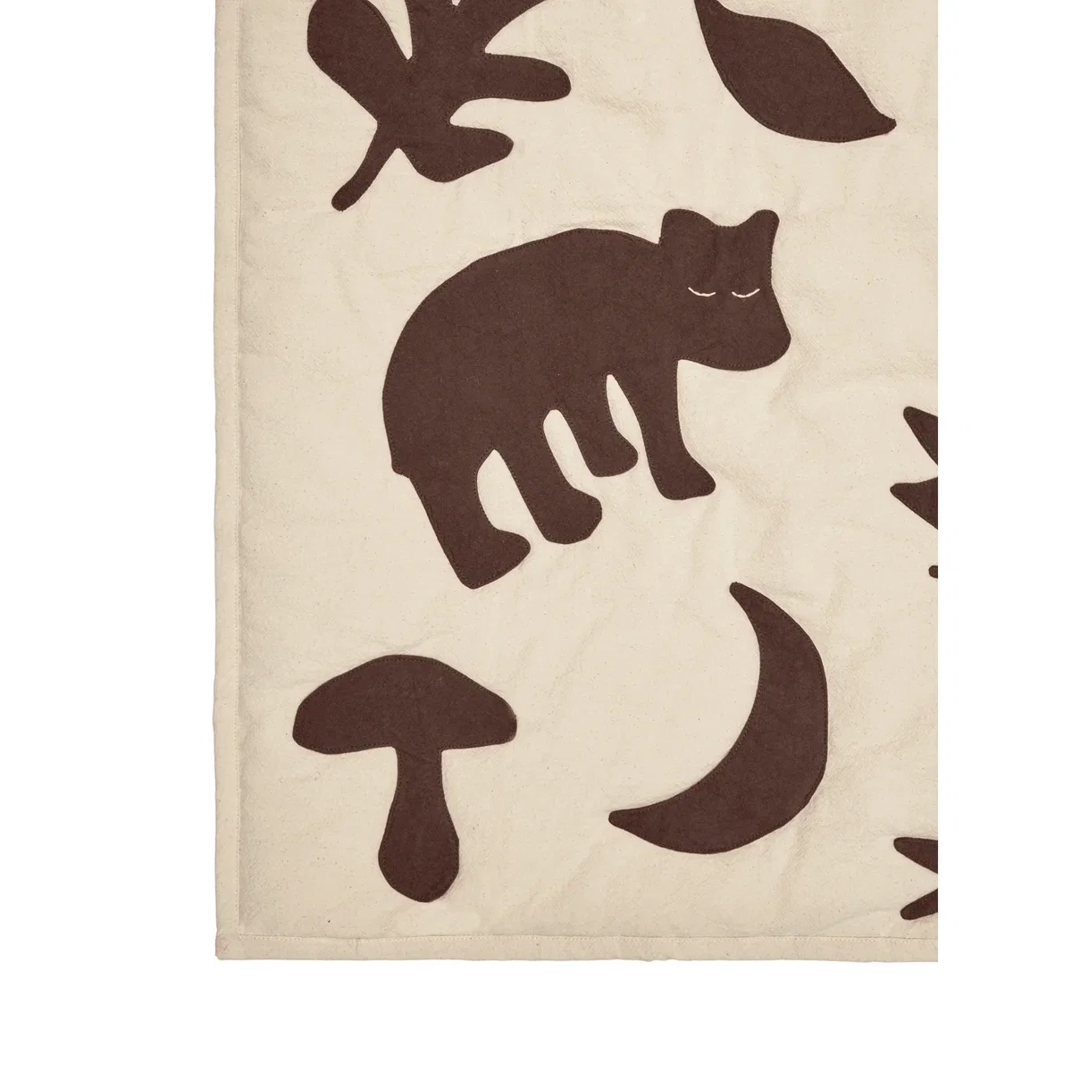 Ferm Living Lunden blanket Off-white-dark chocolate 80x110 cm – image 5