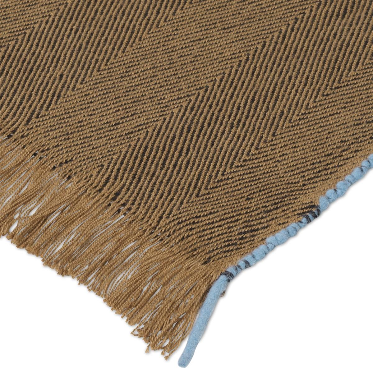 Herringbone throw 120x180 cm sugar kelp – image 2