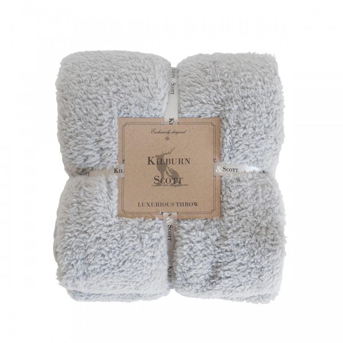 Gallery Direct Teddy Fleece Throw / Duck Egg – image 4