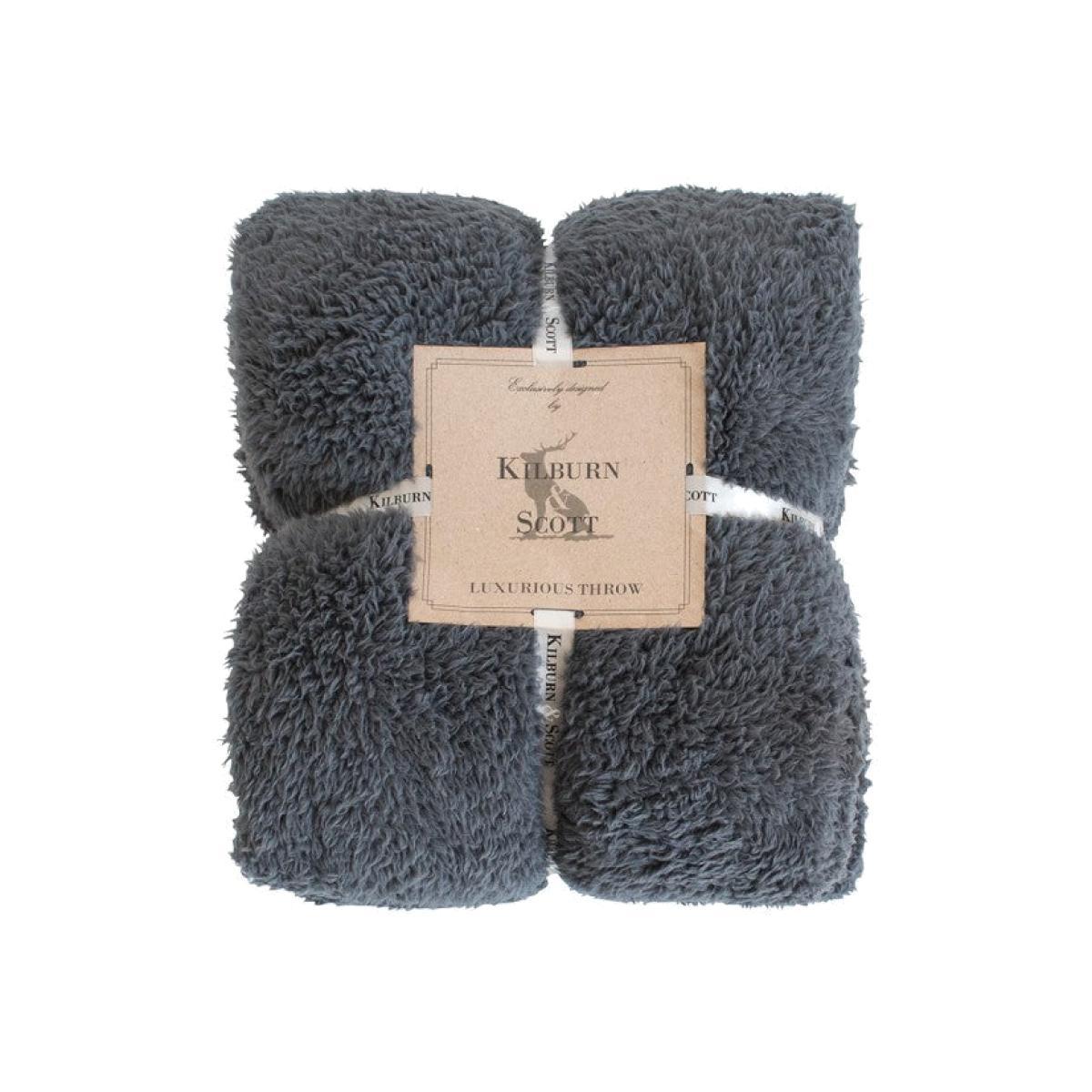 Gallery Direct Teddy Fleece Throw / Duck Egg – image 1