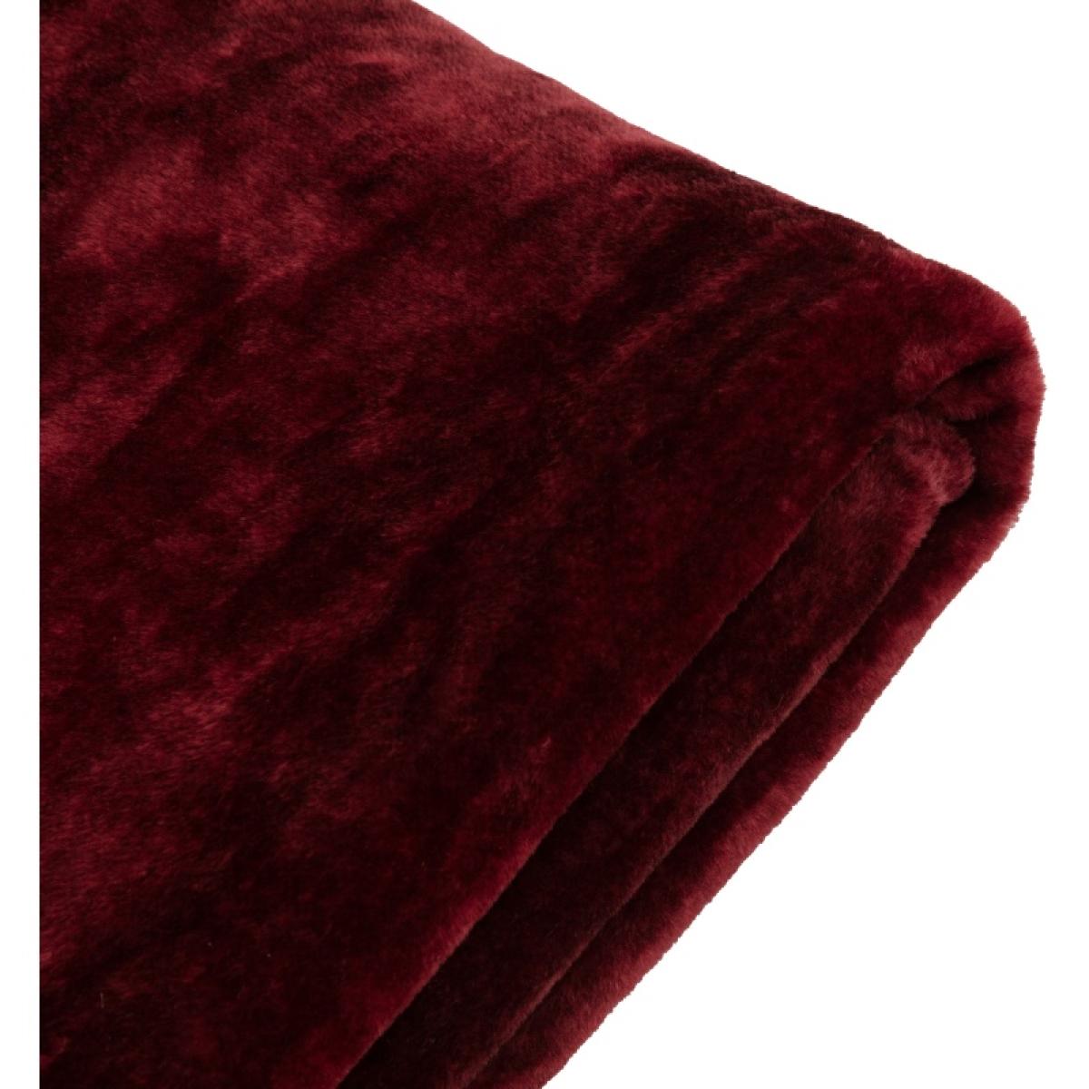 Maximus Cosy Fleece Throw 150cm x 200cm - Merlot In cmxcm – image 5