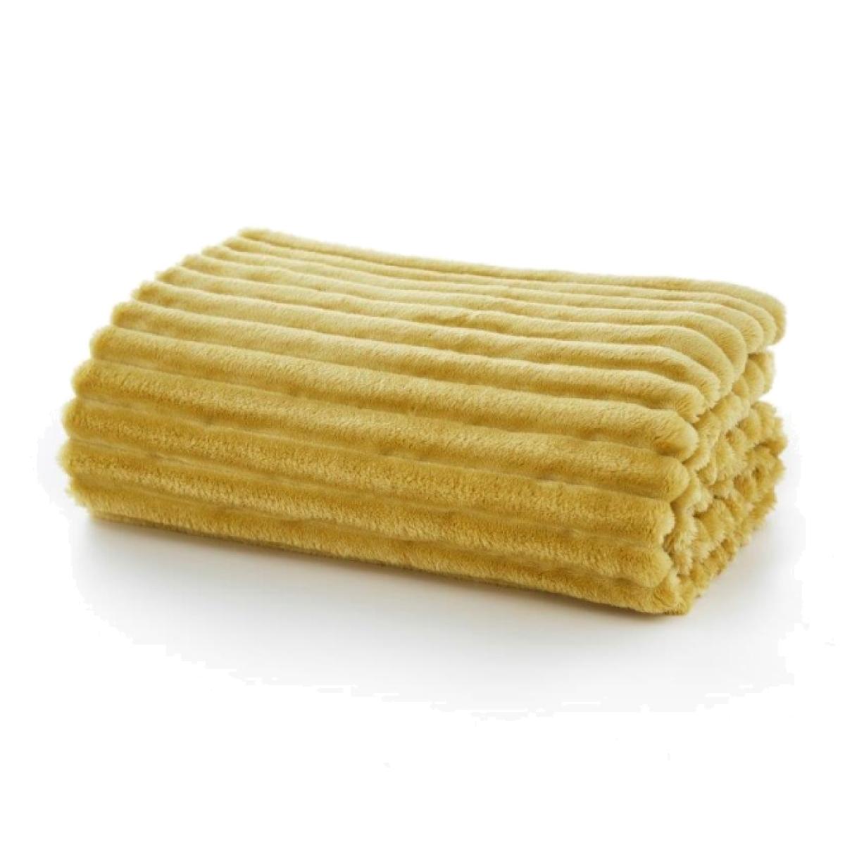 Deyongs Radley Ribbed Silky Soft Throw - Ochre