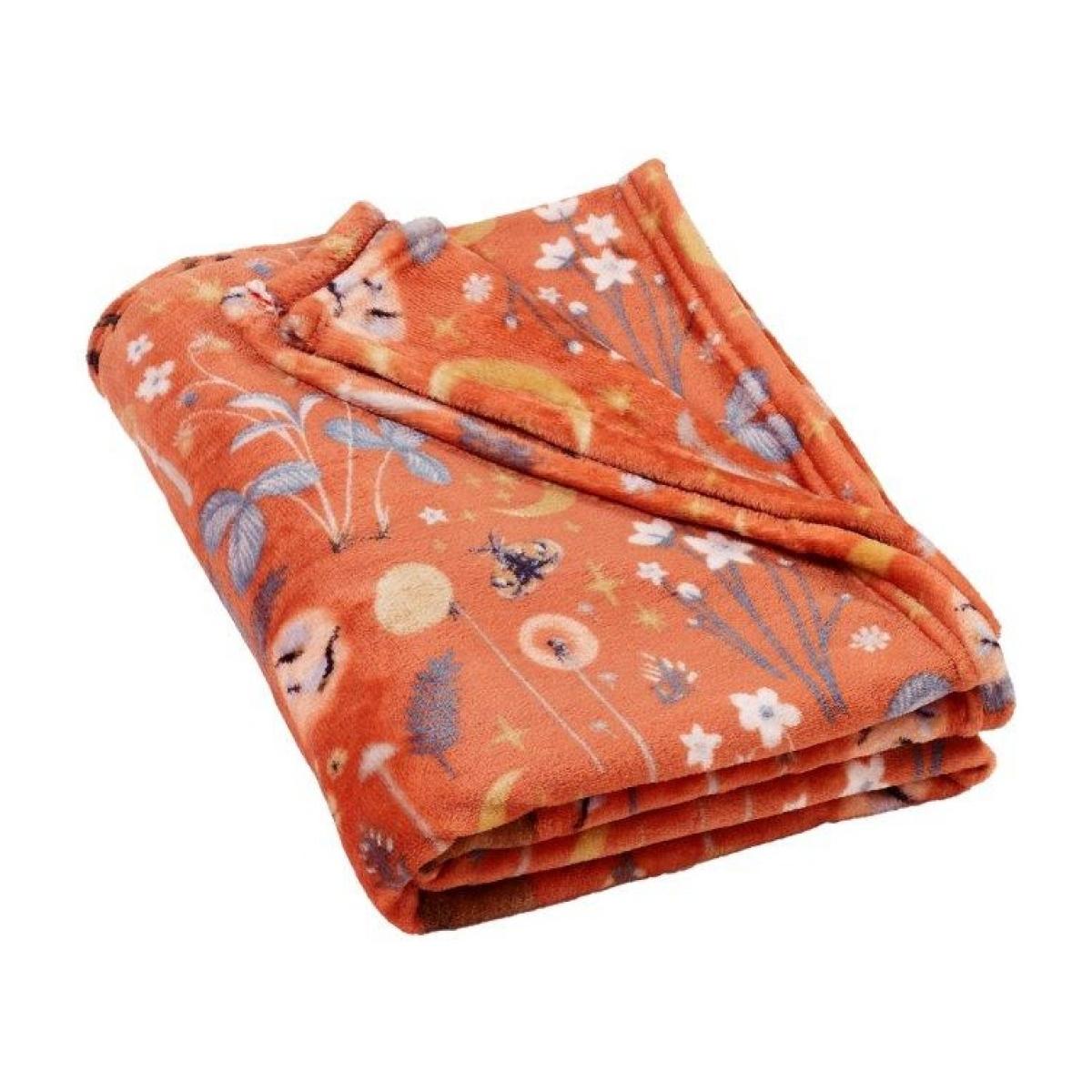 Catherine Lansfield Enchanted Twilight Fleece Throw 130x170cm - Burnt Orange In BurntOrange – image 3