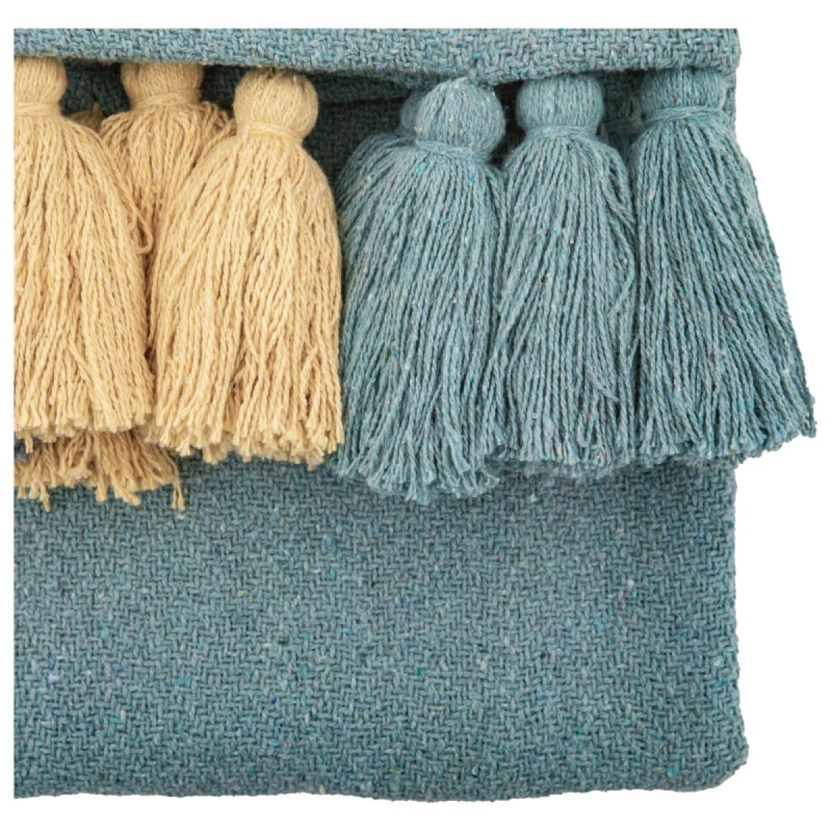 Reynosa Tassel Throw 130cm x 170cm - Teal In Blue – image 5