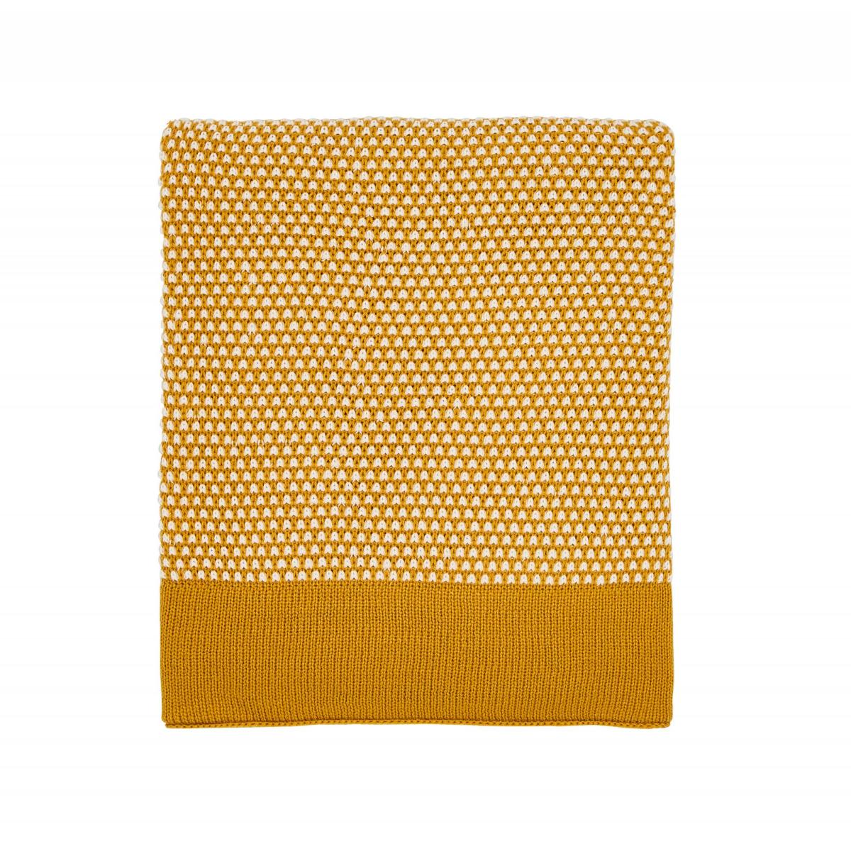 Helena Springfield Cassia/Grove Knit Throw Ochre – image 2