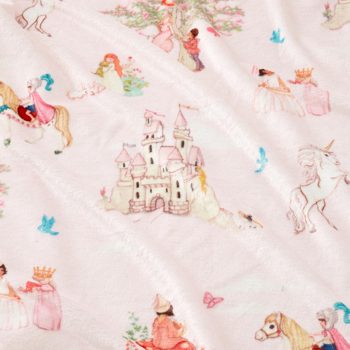 Belle and Boo Fairytale Fleece Throw 150x200cm - Pink – image 2