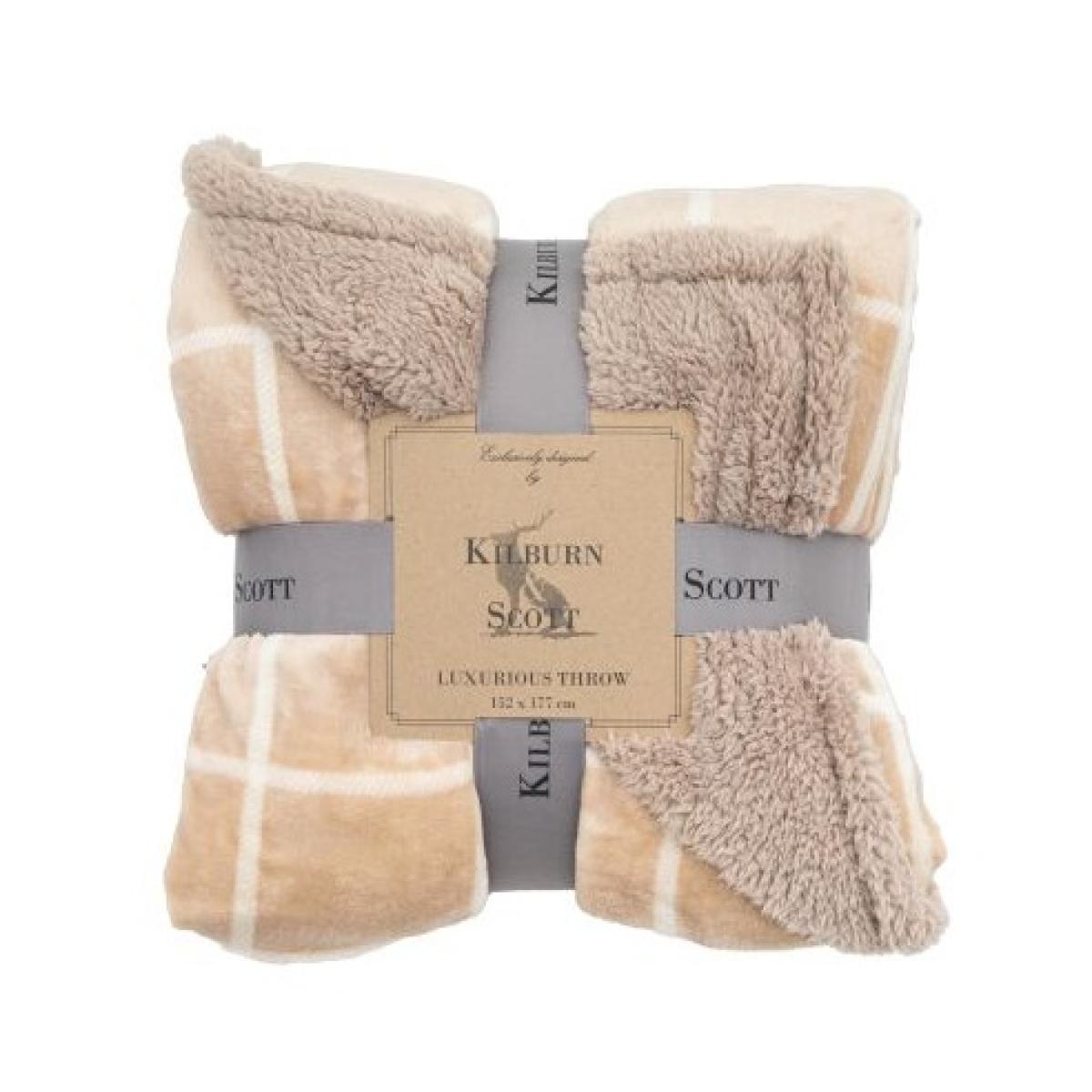Window Payne Luxurious Sherpa Throw 152x177cm - Natural – image 3