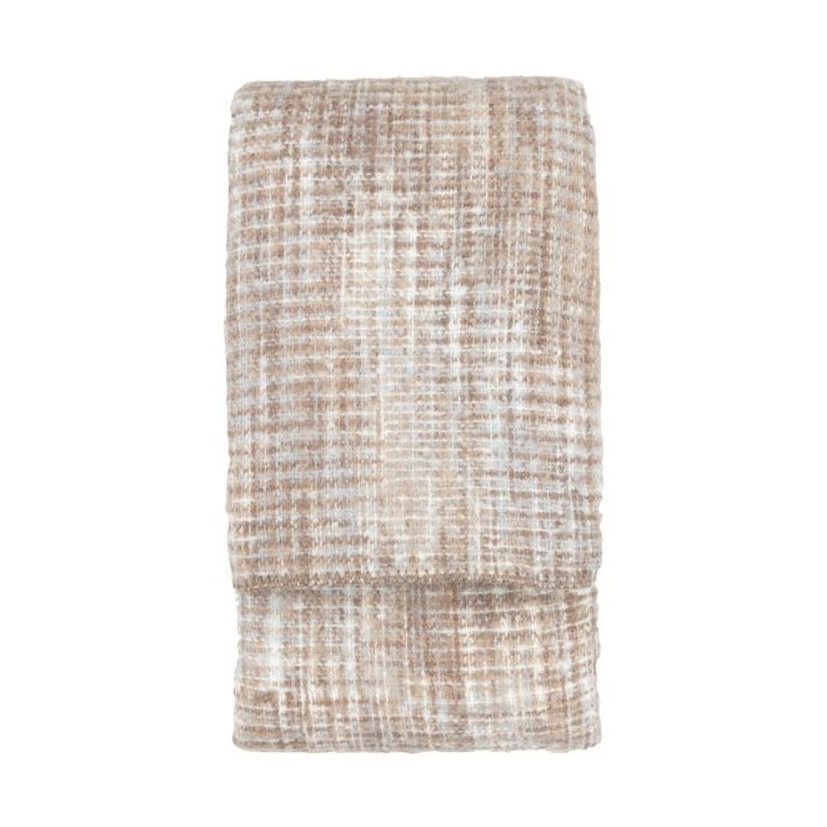 Woven Faux Mohair Sherpa Throw 160x130cm - Natural – image 2