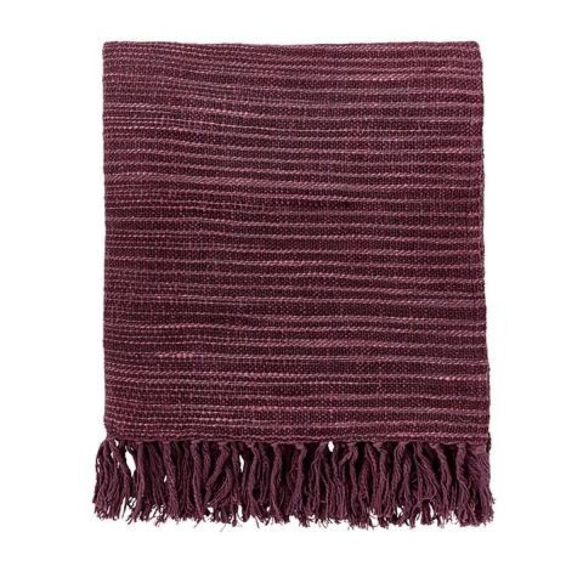 Morris & Co Seasons By May Woven Throw - Aubergine – image 2
