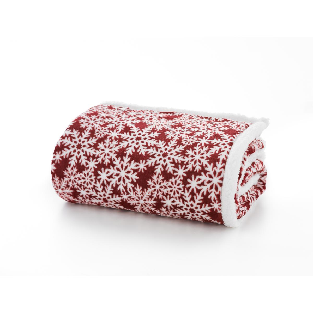Deyongs Flakes Fleece Throw - Red – image 2