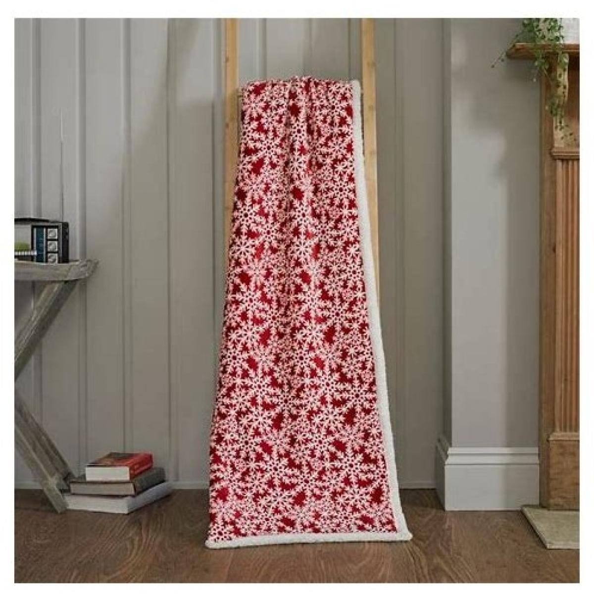 Deyongs Flakes Fleece Throw - Red – image 4