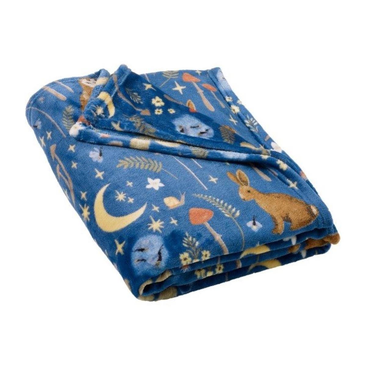 Catherine Lansfield Enchanted Twilight Fleece Throw 130x170cm - Navy – image 3
