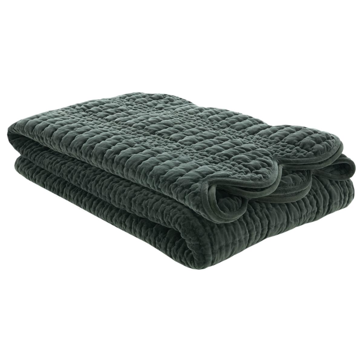 Laura Ashley Scalloped Bedspread - Pine Green – image 3