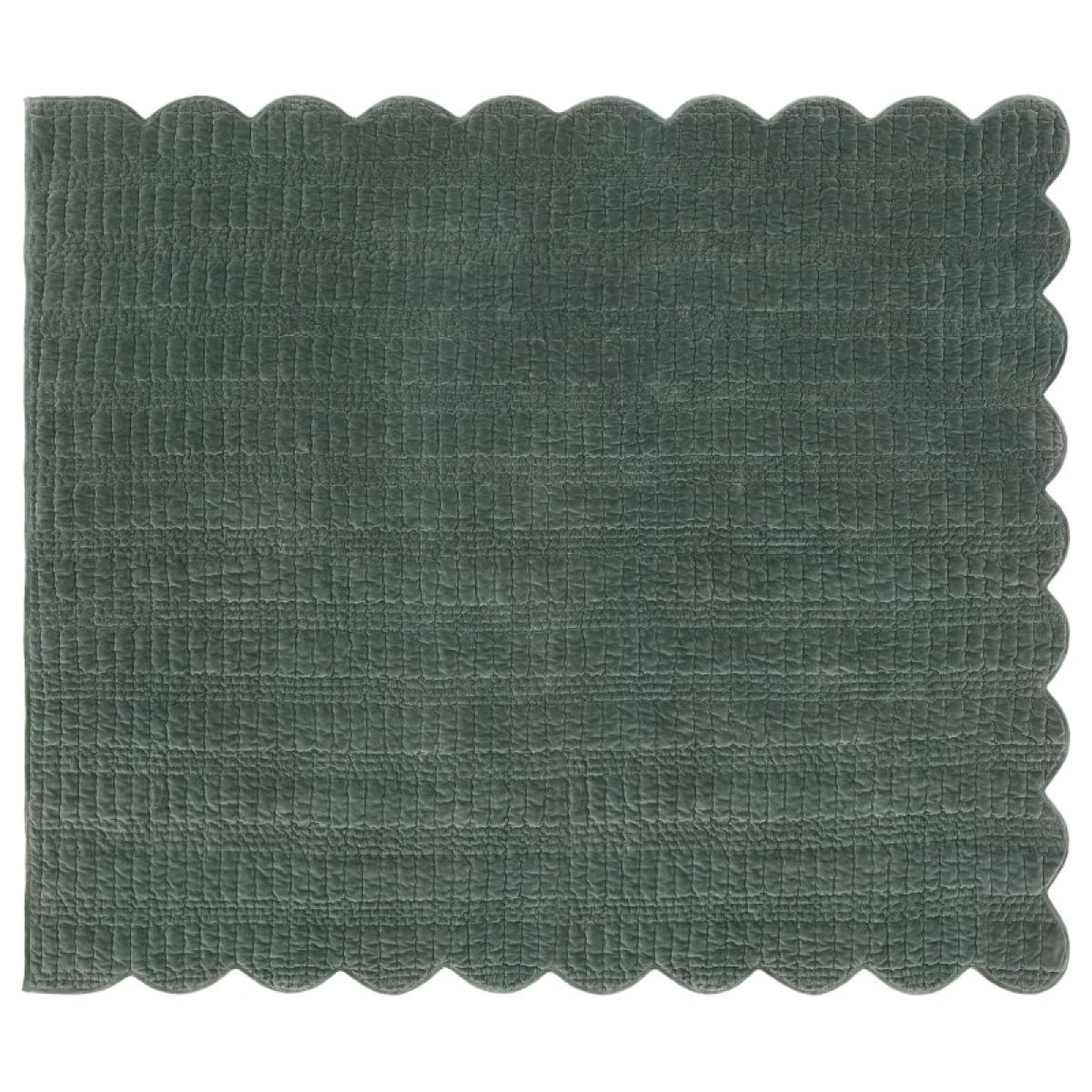 Laura Ashley Scalloped Bedspread - Pine Green – image 9