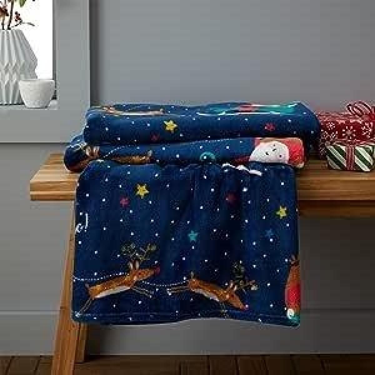 Catherine Lansfield Santas Christmas Wonderland Fleece Throw – image 2