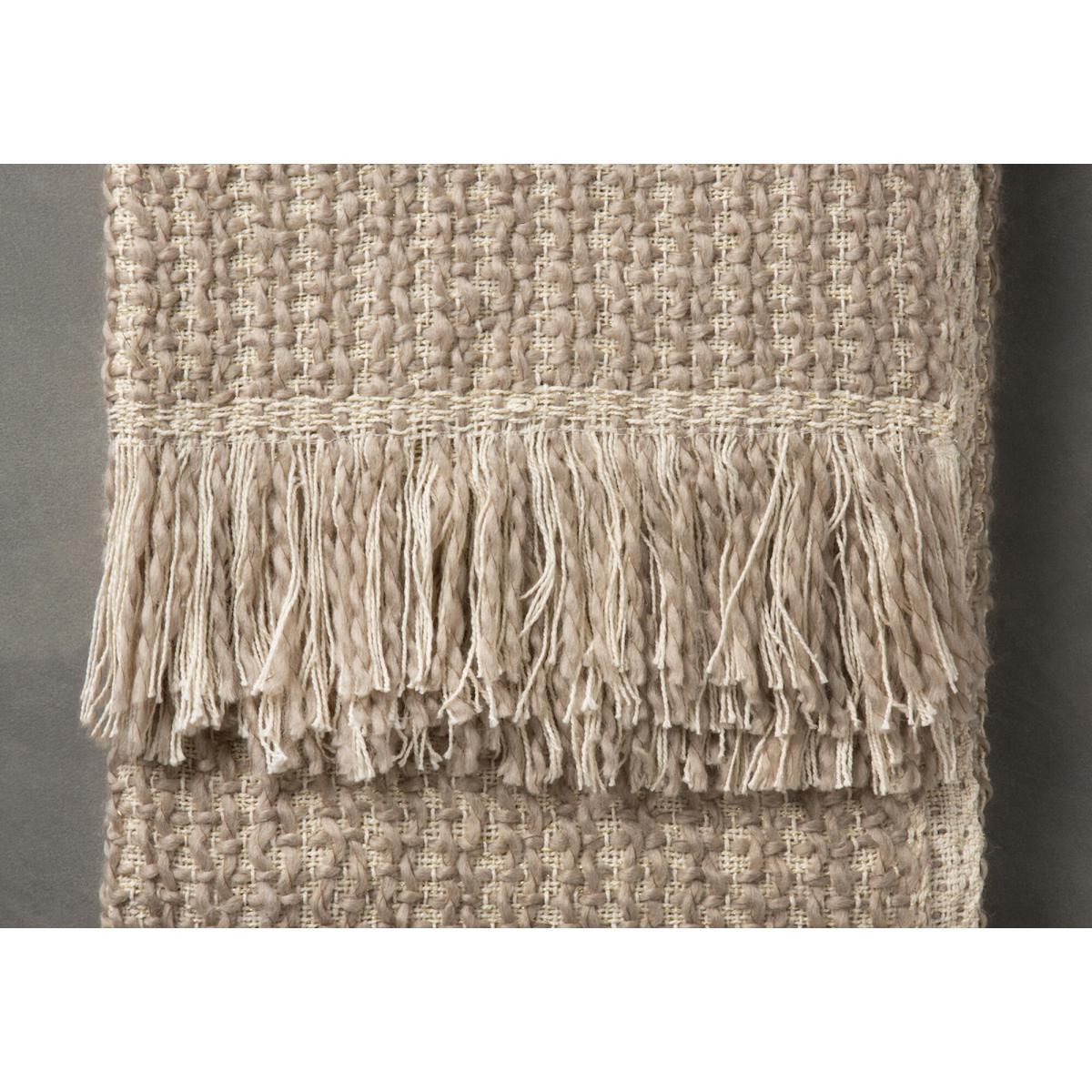 Elise Natural Woven Throw – image 3