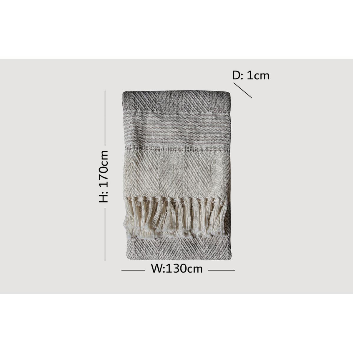 Josue Natural Beige Throw – image 3