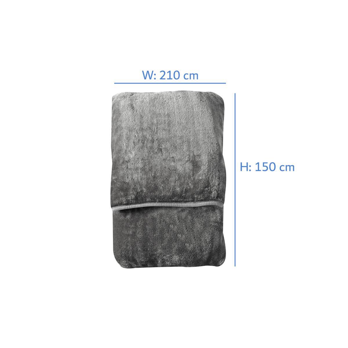 Snuggles Fleece Throw in Silver – image 4