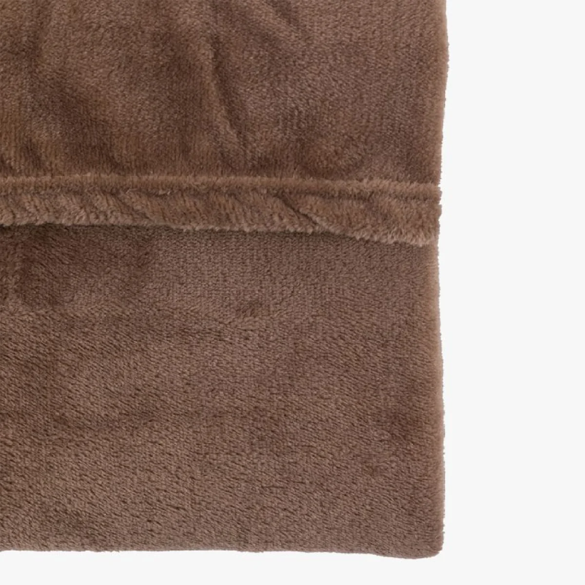 Comfort Flannel Fleece Throw in Mocha – image 4