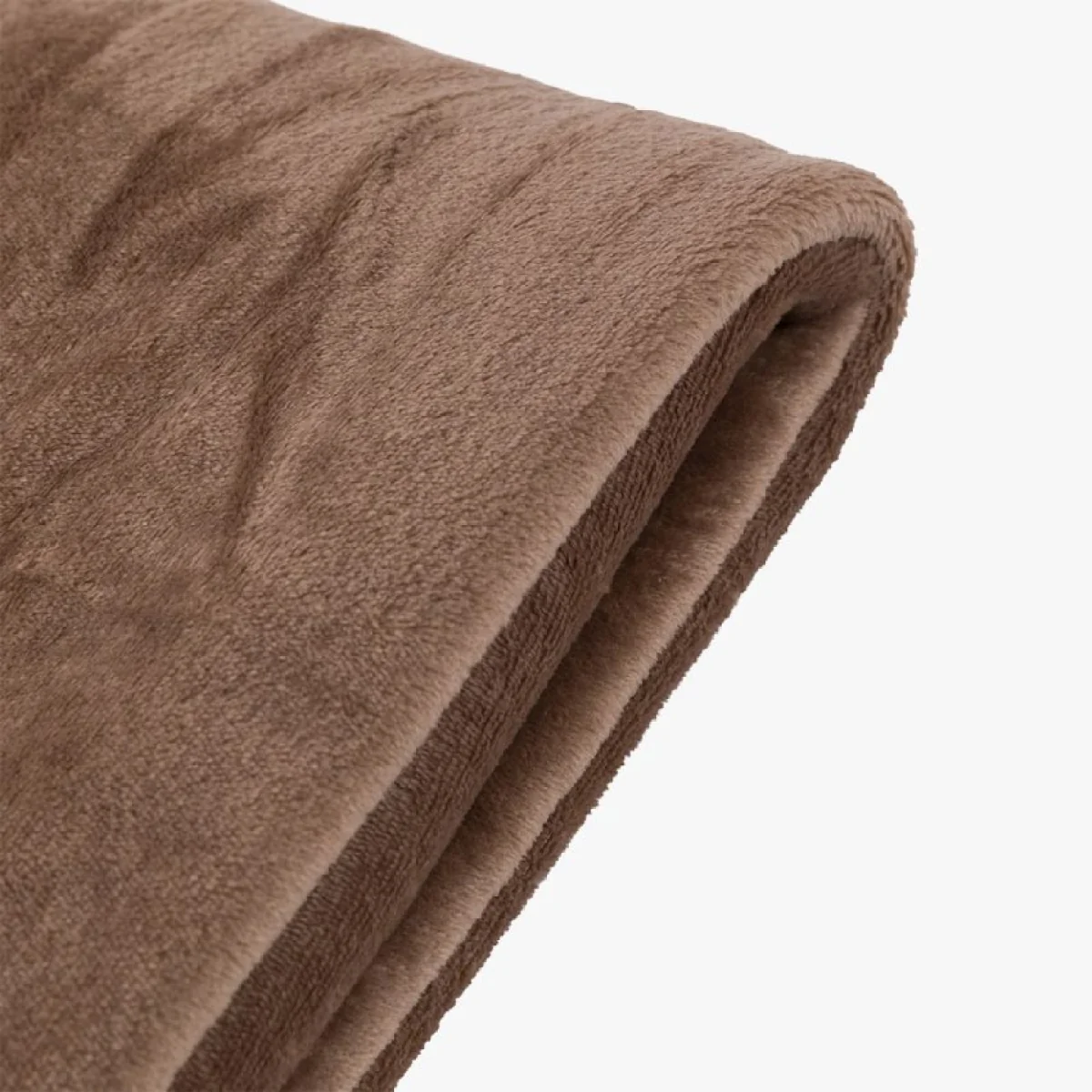 Comfort Flannel Fleece Throw in Mocha – image 5