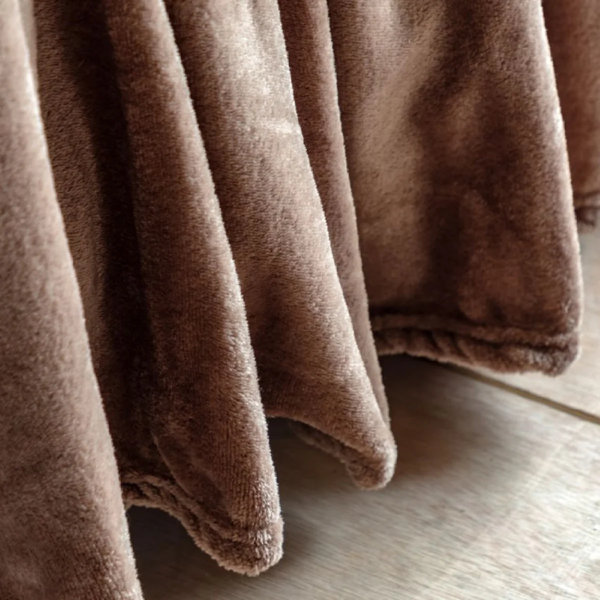 Comfort Flannel Fleece Throw in Mocha – image 7