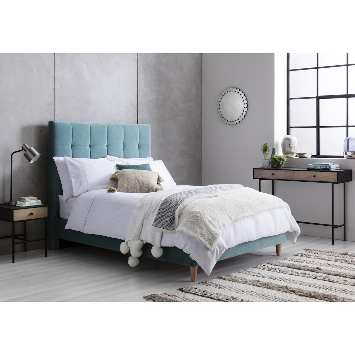 Gazelle Knitted Throw with Pom Poms in Cream – image 2
