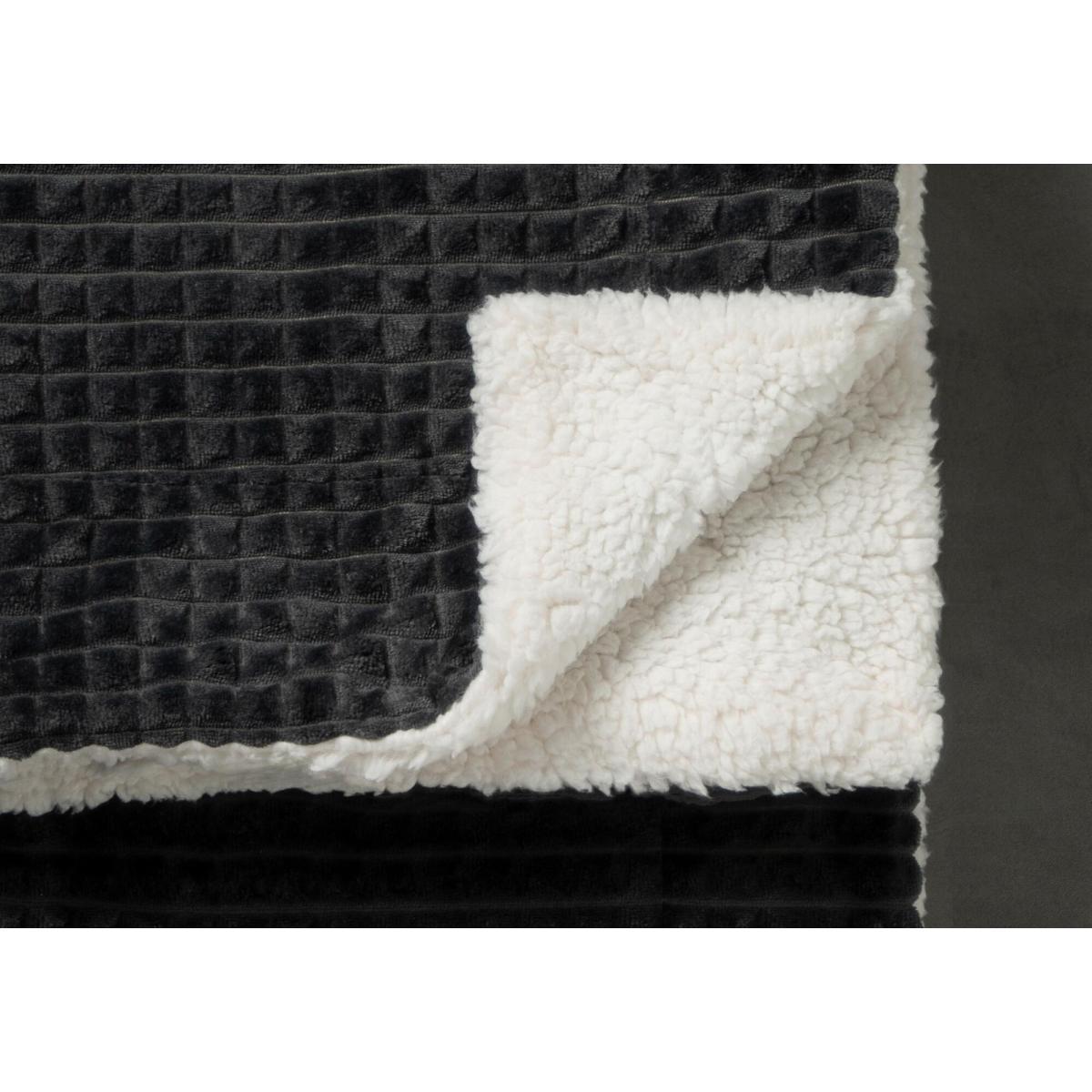 Kratos Embossed throw in Charcoal – image 3